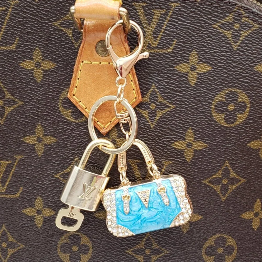 Louis Vuitton Gold Lock 🔒 Authentic LV Key + Unbranded Bag Charm